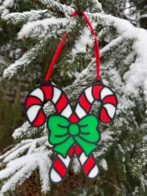 Candy Cane Christmas Ornament