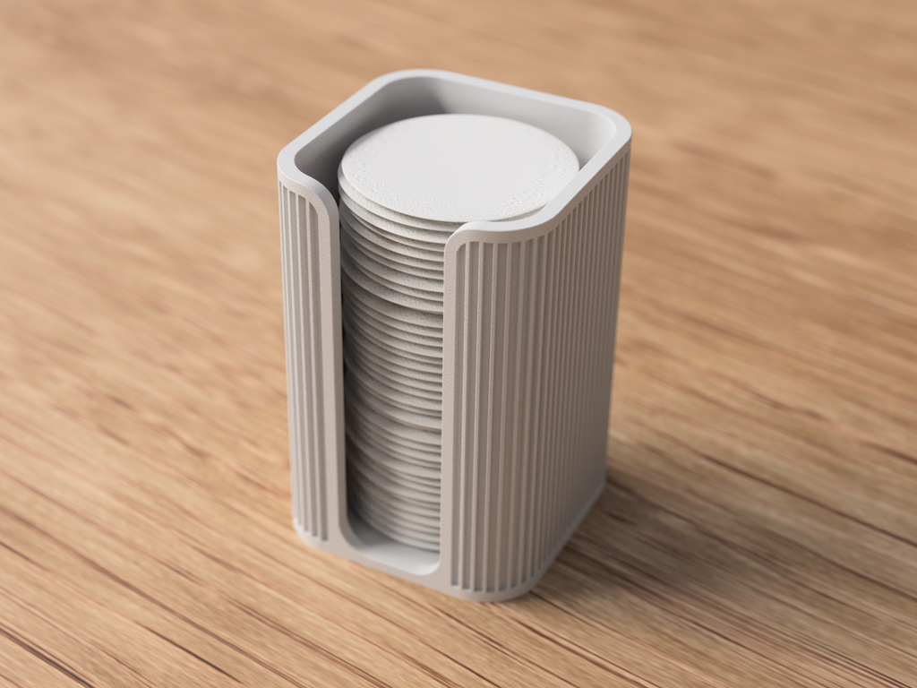 Ribbed Cotton Pad Holder