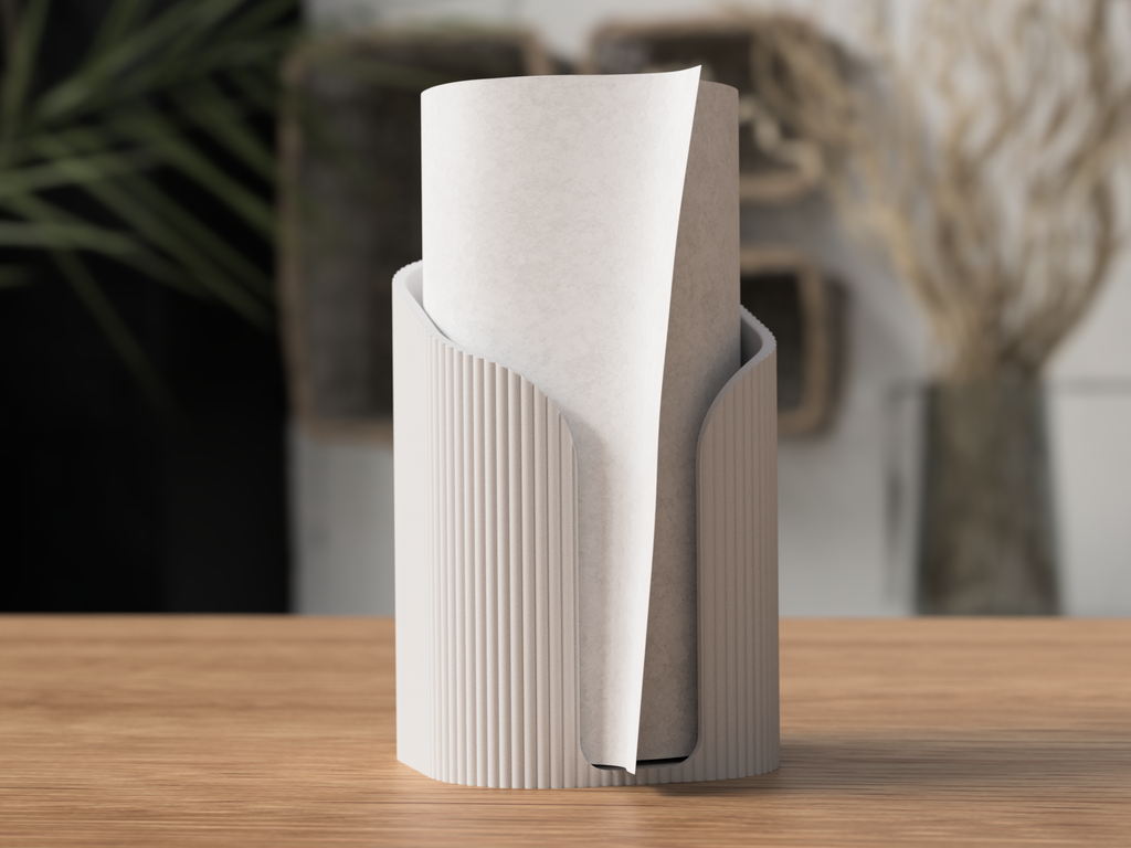 Ribbed Paper Towel Holder