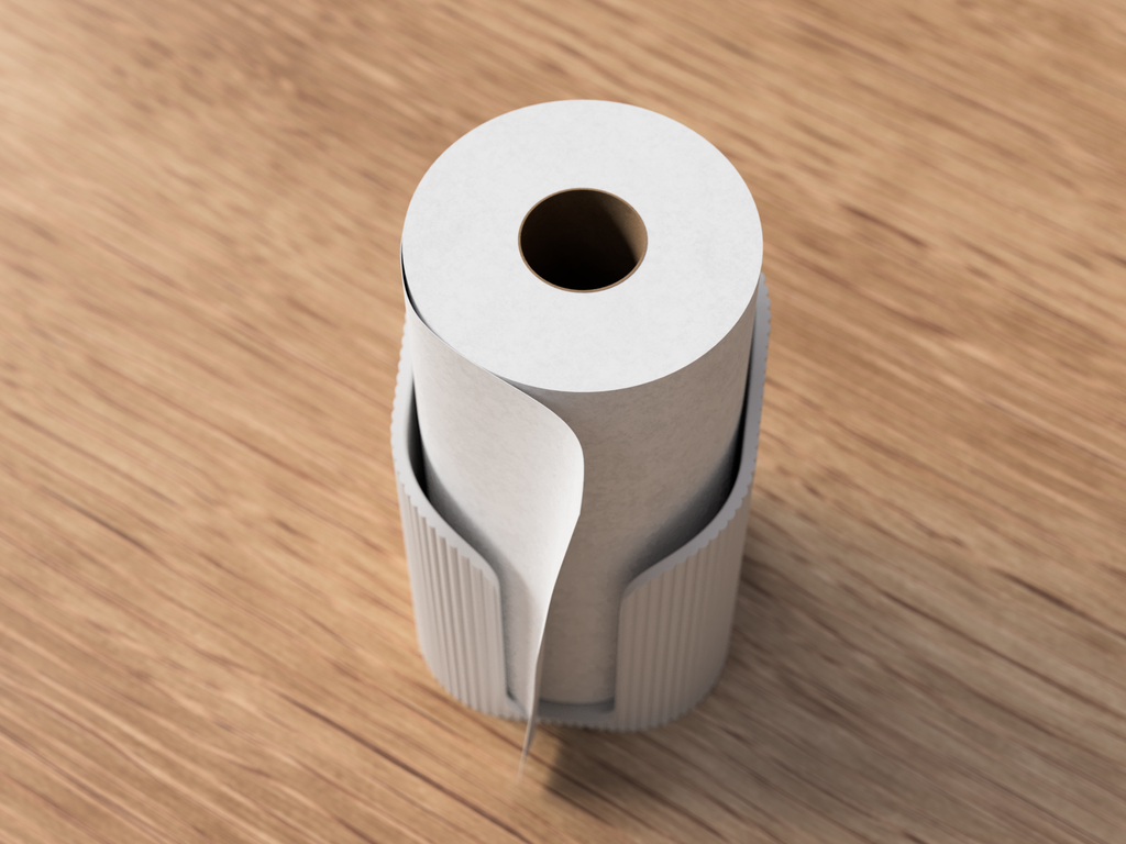 Ribbed Paper Towel Holder